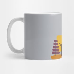 Sun over Autumn Forest Mug